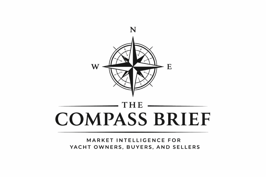 The Compass Brief Logo the compass brief logo